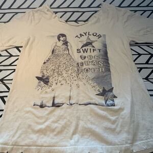 Taylor Swift “The Eras Tour” T-shirt - neck cut out- size large